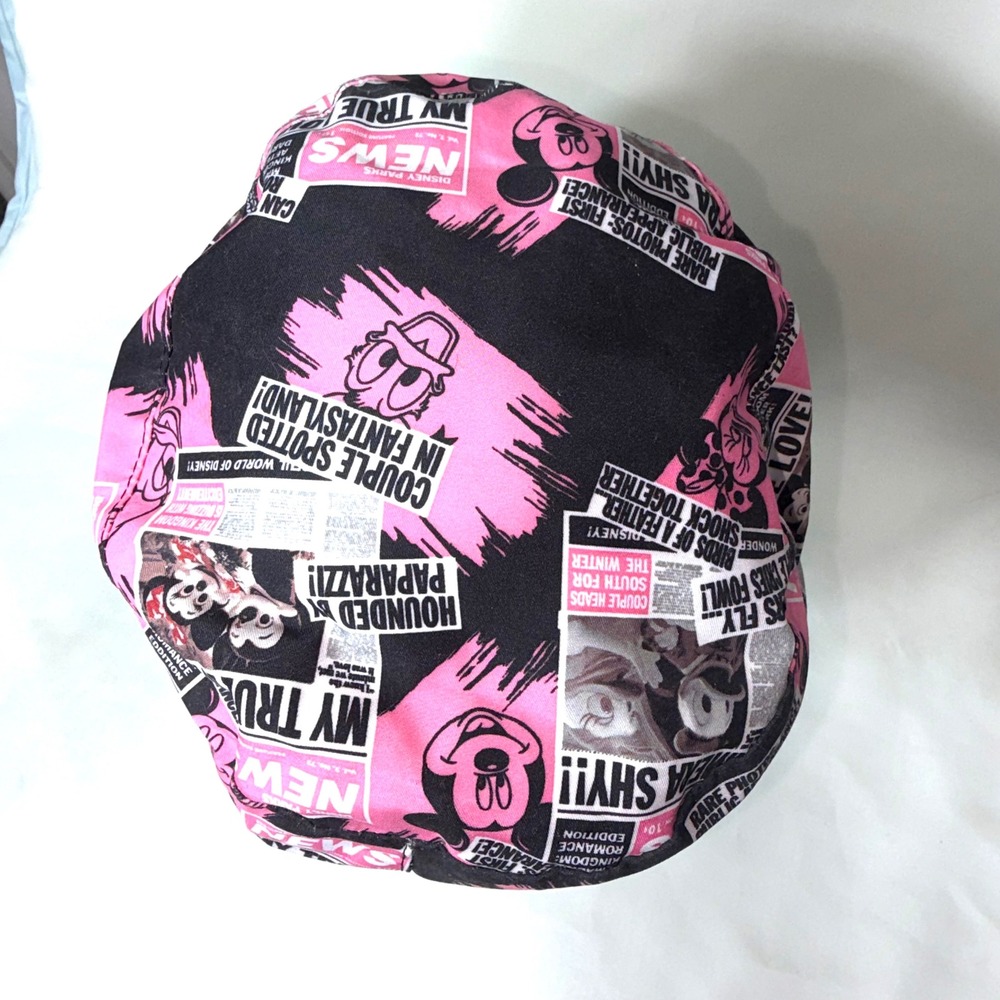 Disney Parks Mickey Minnie Mouse Newspaper Print Baseball Cap Adult Adjustable - Picture 9 of 14